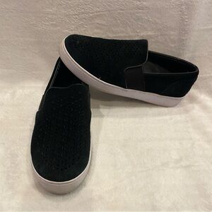 Women's Vionic Kani Slip-on Sneakers Shoes Black Suede Nubuck Size 6.5 VGC